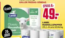 ÖoB LAMBI HUSHÅLLSPAPPER erbjuda