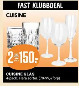ÖoB CUISINE GLAS, Medlemspris erbjuda