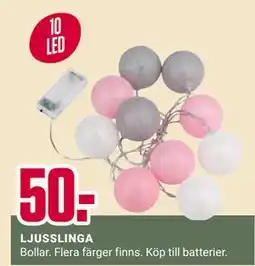 ÖoB LJUSSLINGA erbjuda