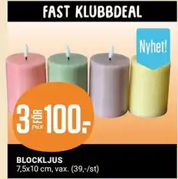 ÖoB BLOCKLJUS, Medlemspris erbjuda