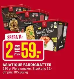 ÖoB ASIATIQUE FÄRDIGRÄTTER erbjuda