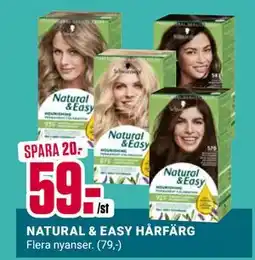 ÖoB NATURAL & EASY HÅRFÄRG erbjuda