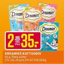 ÖoB DREAMIES KATTGODIS erbjuda