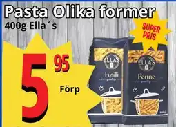 Supergrossen Pasta Olika former erbjuda