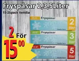 Supergrossen Fryspåsar 2,3,5Liter erbjuda