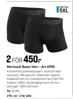 Engelsons Merinoull Boxer Herr - Art 4990 erbjuda