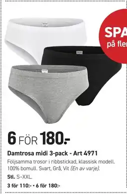 Engelsons Damtrosa midi 3-pack - Art 4971 erbjuda