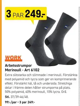 Engelsons Arbetsstrumpor Merinoull - Art 6102 erbjuda