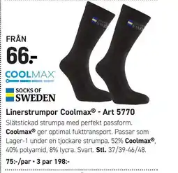 Engelsons Linerstrumpor Coolmax® - Art 5770 erbjuda