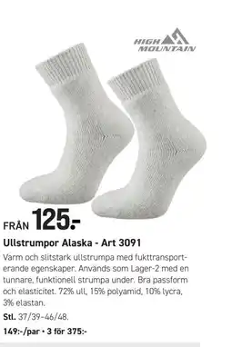 Engelsons Ullstrumpor Alaska - Art 3091 erbjuda
