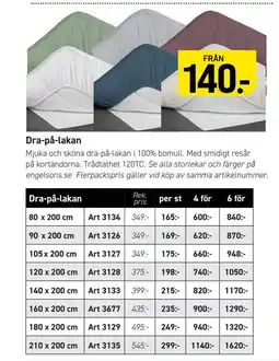Engelsons Dra-på-lakan erbjuda