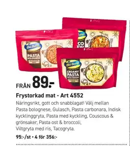 Engelsons Frystorkad mat - Art 4552 erbjuda