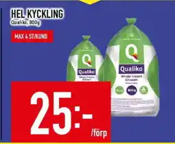 Matdax Qualiko Hel kyckling erbjuda