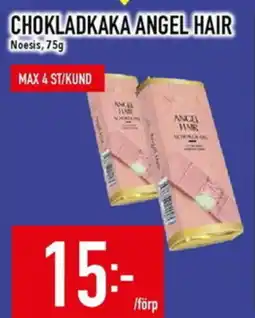 Matdax Noesis Chokladkaka Angel hair erbjuda