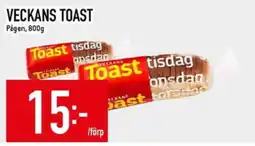 Matdax Pågen Veckans toast erbjuda