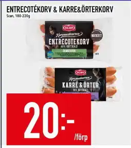 Matdax Scan Entrecotékorv & Karre&örterkorv erbjuda