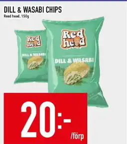 Matdax Read Head Dill & Wasabi chips erbjuda