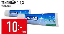 Matdax Oral-B Tandkräm 1,2,3 erbjuda