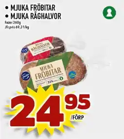 Matdax FAZER Mjuka fröbitar • Mjuka råghalvor erbjuda