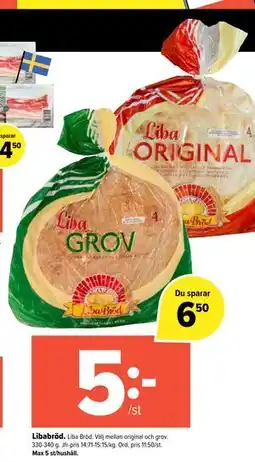 Coop Extra Libabröd erbjuda