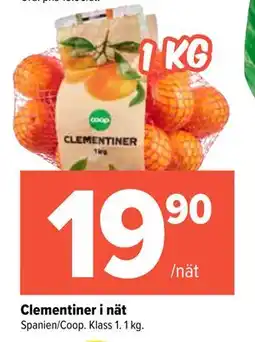 Coop Extra Clementiner i nät erbjuda