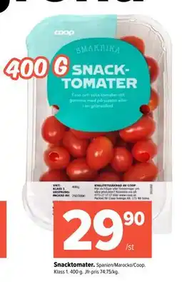 Coop Extra Snacktomater erbjuda