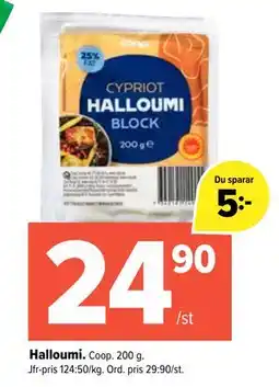 Coop Extra Halloumi erbjuda