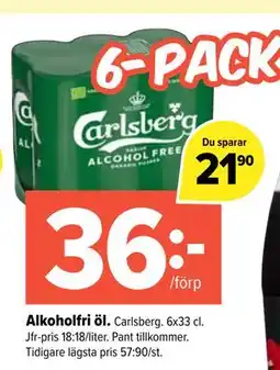 Coop Extra Alkoholfri öl erbjuda