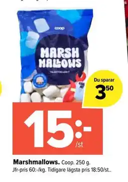 Coop Extra Marshmallows erbjuda