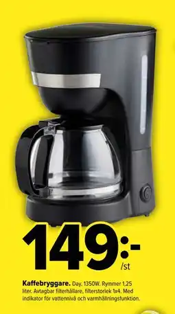 Coop Extra Kaffebryggare erbjuda