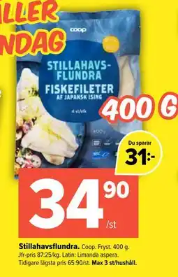 Coop Extra Stillahavsflundra erbjuda