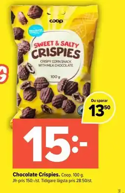 Coop Extra Chocolate Crispies erbjuda