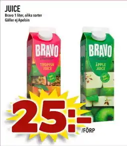 Din Mat BRAVO Juice erbjuda