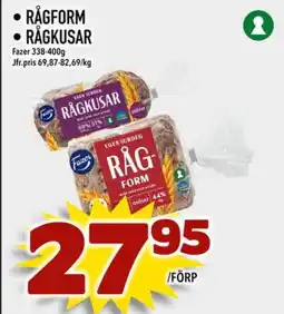 Din Mat FAZER Rågform • Rågkusar erbjuda