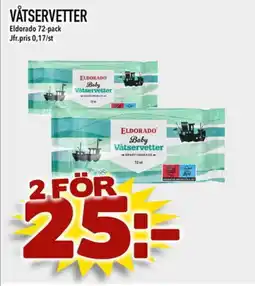 Din Mat ELDORADO Våtservetter erbjuda