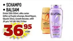 Din Mat Elvital Schampo • balsam erbjuda