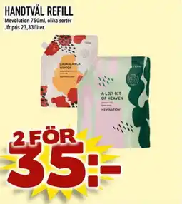 Din Mat Mevolution Handtvål refill erbjuda