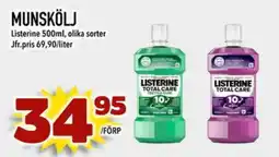 Din Mat Listerine Munskölj erbjuda