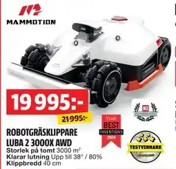 Bauhaus ROBOTGRÄSKLIPPARE LUBA 2 3000X AWD erbjuda