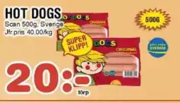 Nya Pulsen Scan Hot dogs erbjuda