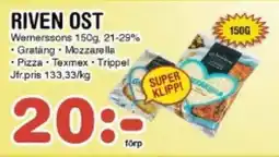 Nya Pulsen Wernerssons Riven ost erbjuda