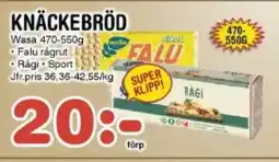 Nya Pulsen Wasa Knäckebröd erbjuda