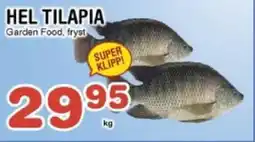 Nya Pulsen Hel tilapia erbjuda