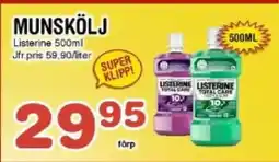 Nya Pulsen Listerine Munskölj erbjuda