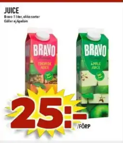 Nya Pulsen BRAVO Juice erbjuda