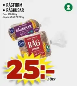 Nya Pulsen Fazer Rågform • Rågkusar erbjuda