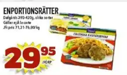 Nya Pulsen Dafgårds Enportionsrätter erbjuda