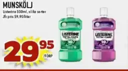 Nya Pulsen Listerine Munskölj erbjuda