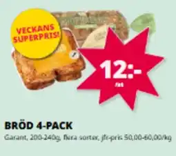Tempo Garant Bröd 4-pack erbjuda