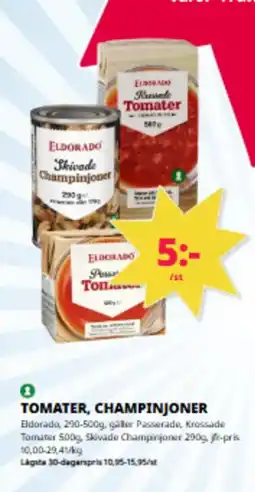 Tempo ELIBORADO Tomater, champinjoner erbjuda